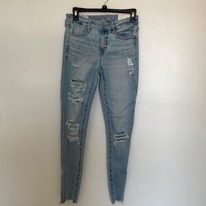 American Eagle Outfitters Light Blue Jegging Jeans Size 4 Regular